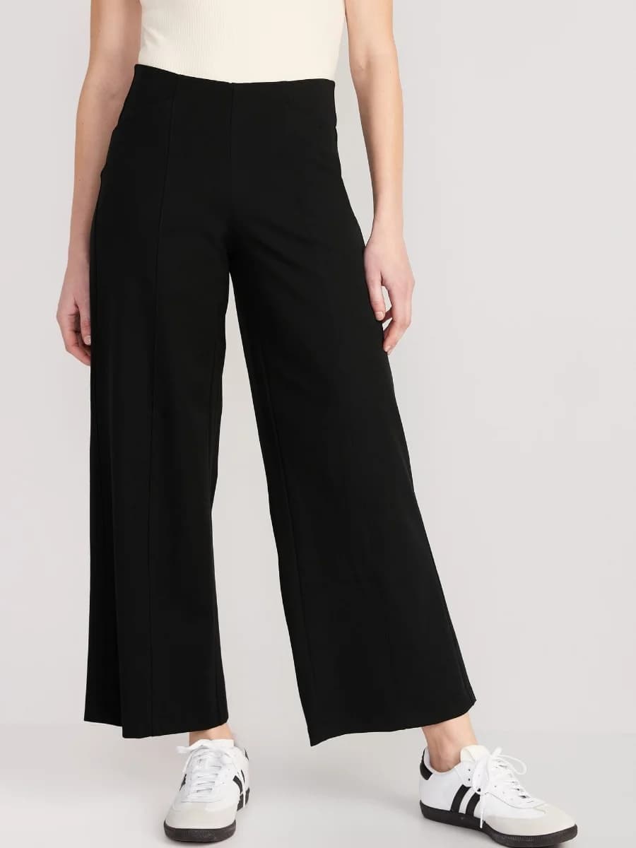 Old Navy - Quần Dài Nữ Ống Rộng - BLACK JACK