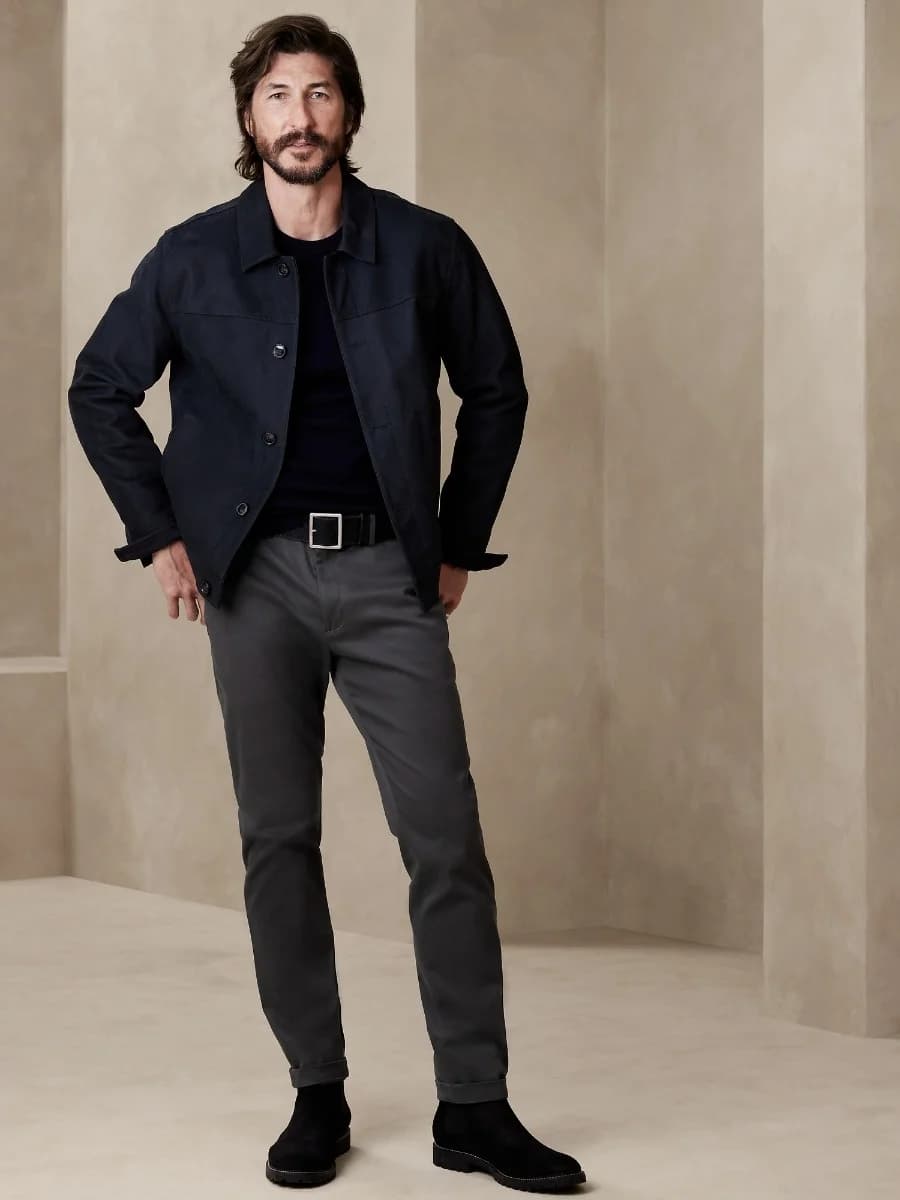 Banana Republic - Quần Dài Nam - NEW ANTHRACITE 413