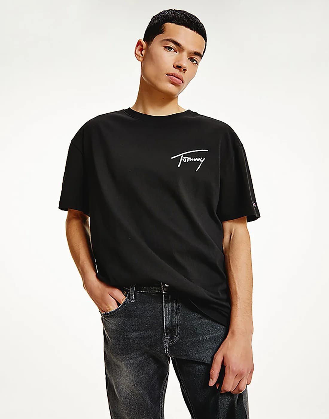 Tommy Jeans - Áo Thun Nam Tay Ngắn TJM Tommy Signature Tee - BLACK