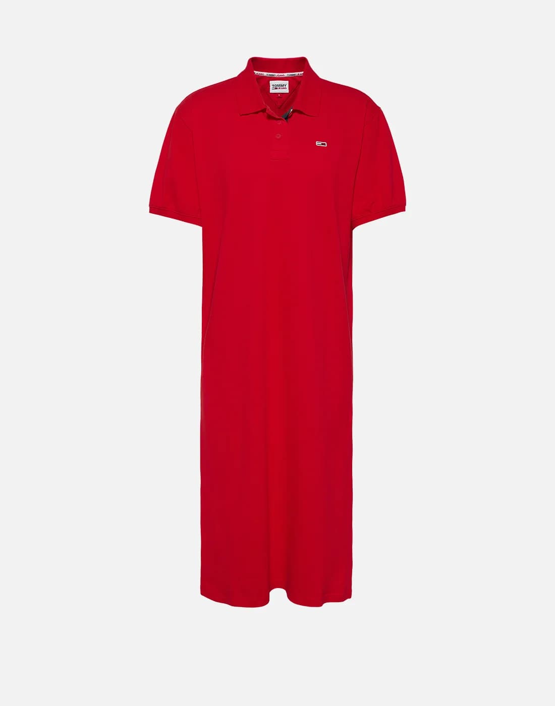 Tommy Jeans - Đầm Nữ TJW Solid Stretch Polo Dress - DEEP CRIMSON