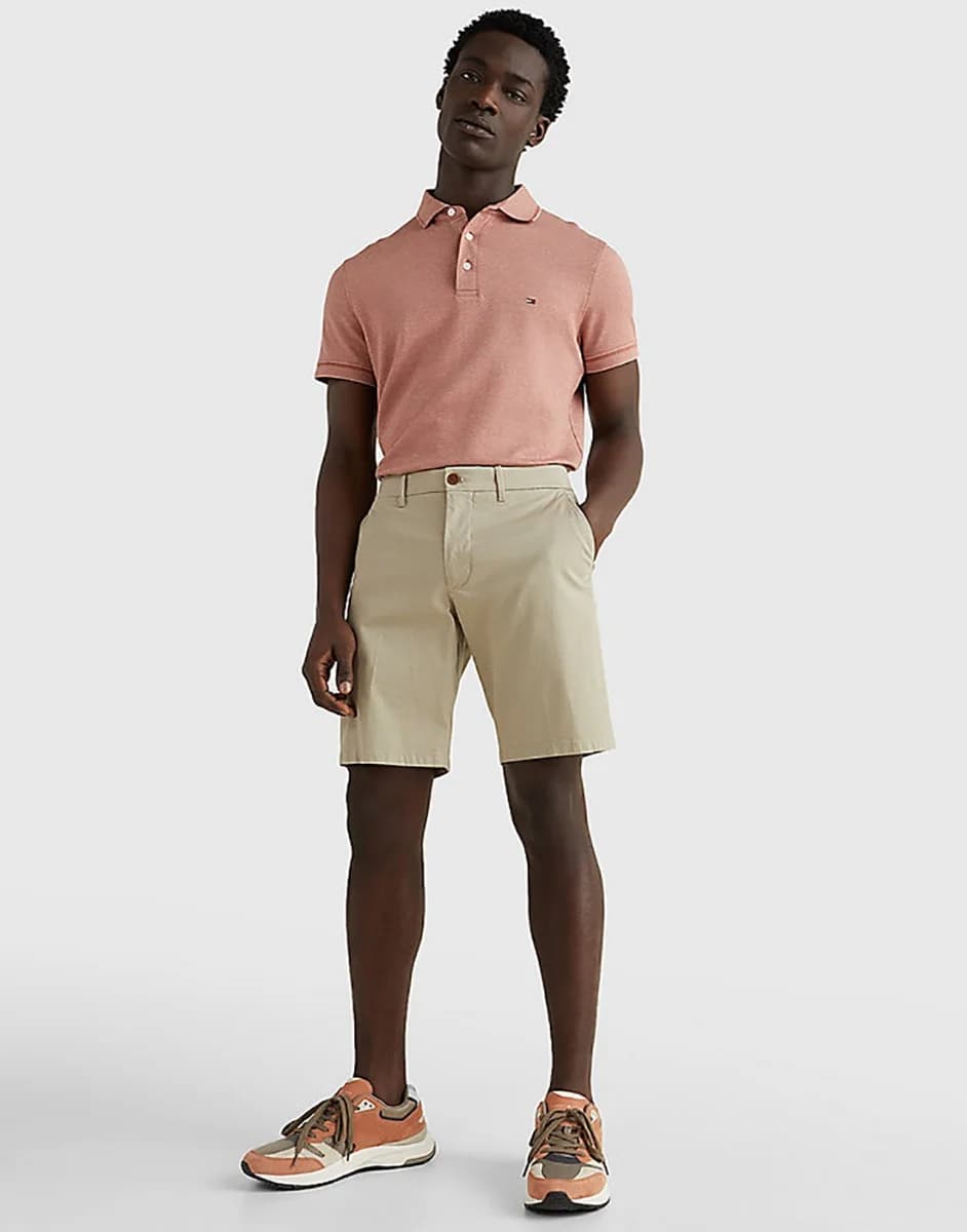 Tommy Hilfiger - Quần Short Nam Brooklyn Printed Structure - BATIQUE KHAKI