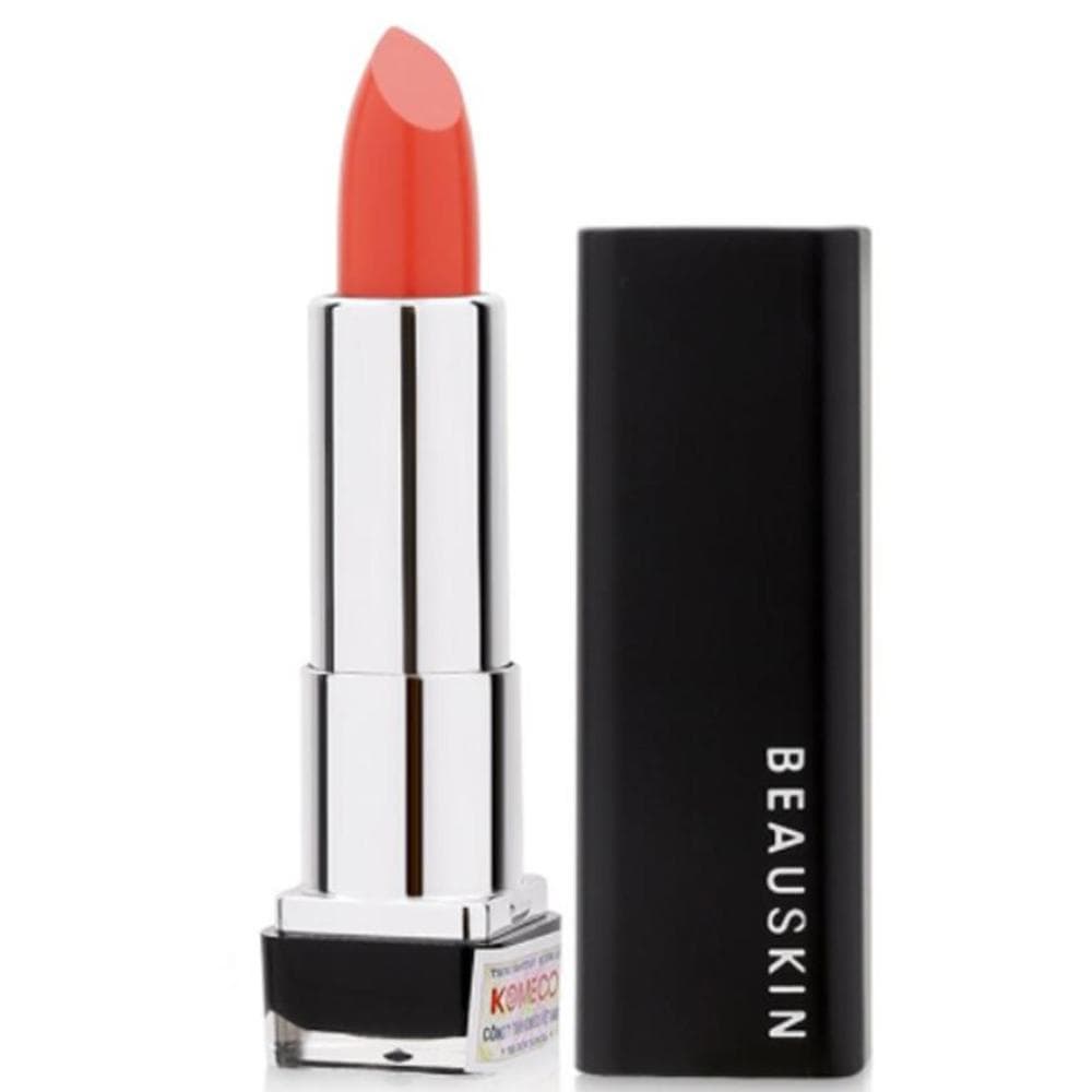Son môi Beauskin Crystal Lipstick lâu trôi nhiều dưỡng  No.24 3.5g (Cam Đậm)