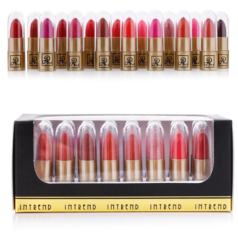 Bộ 16 son mẫu thử Aron Intrend Lipstick Thái Lan (5gx16 cây son)