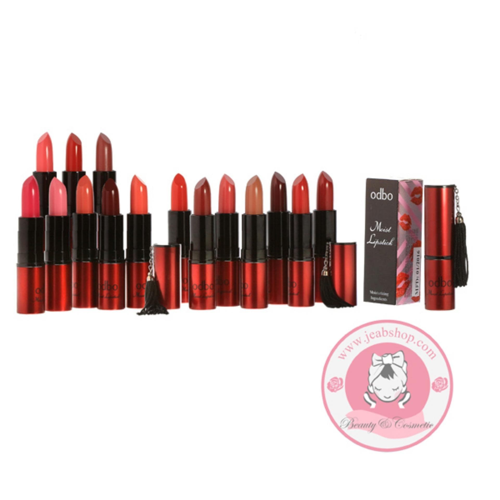 Son lì Odbo Moist Lipstick Thái  Lan - màu số 1