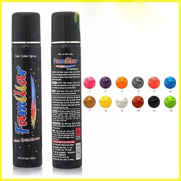Keo xịt tóc màu Familiar 100ml - Hàng nhập khẩu