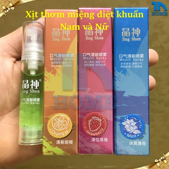 Xịt thơm miệng diệt khuẩn Nam Nữ CHANH TƯƠI tự nhiên tác dụng dài lâu JingShen
