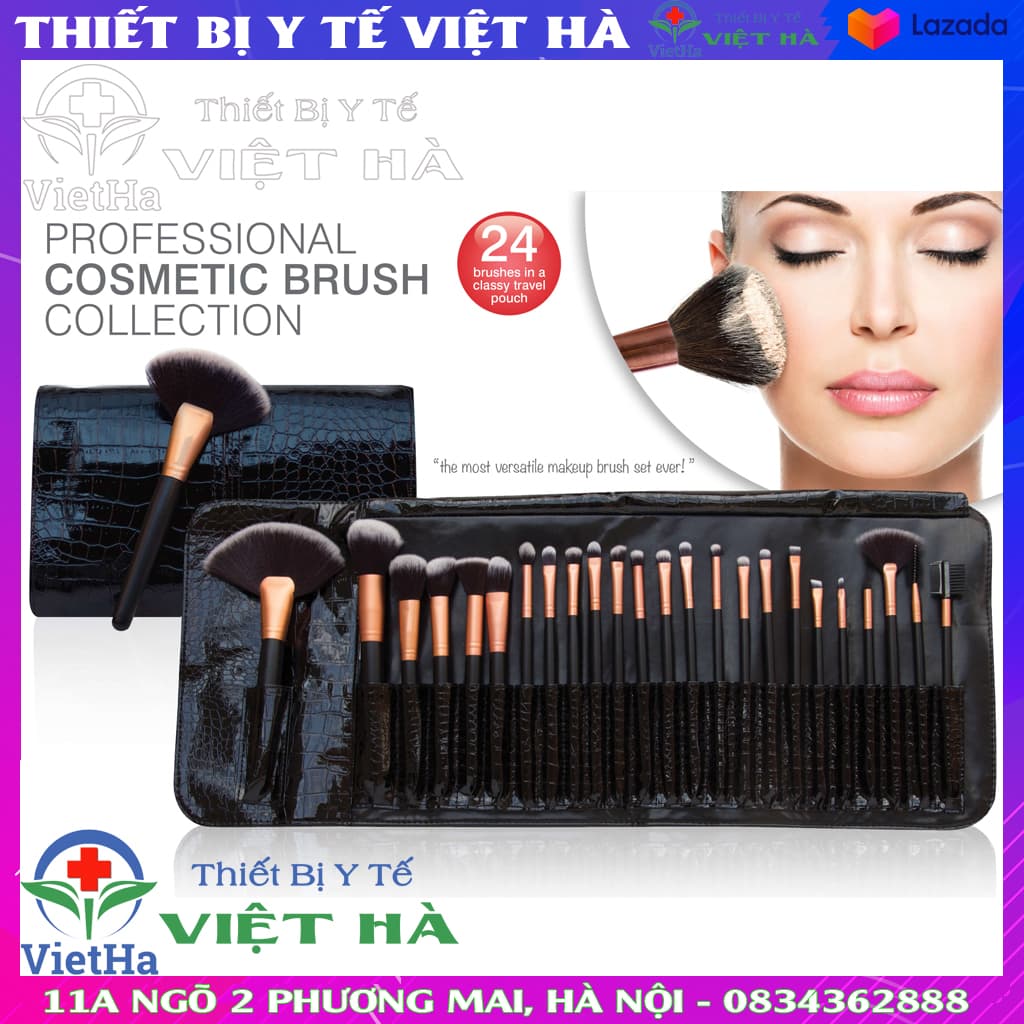 Bộ 24 cọ trang điểm chuyên nghiệp RIO BRST