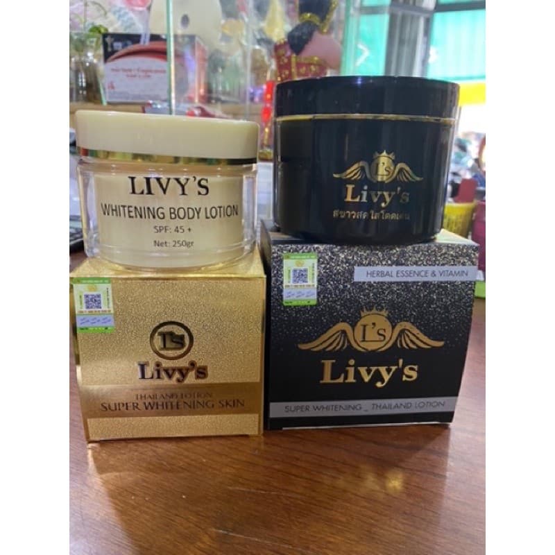 Kem Dưỡng Trắng Da Chống Nắng Toàn Thân Livy`s Thái Lan 250g