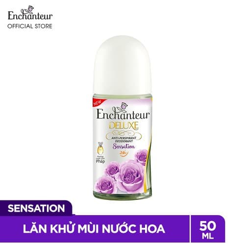 Lăn khử mùi hương nước hoa Enchanteur Deluxe Sensation 50ml