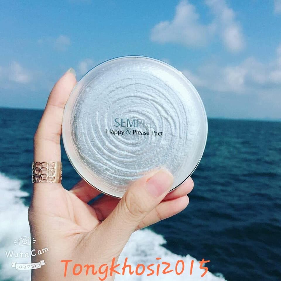 [HCM]Phấn Phủ Geo Ngọc Trai SEMPRE HAPPY & PLEASE PACT Hàng Chuẩn  Auth - Tặng Kèm Nước Hoa Dubai