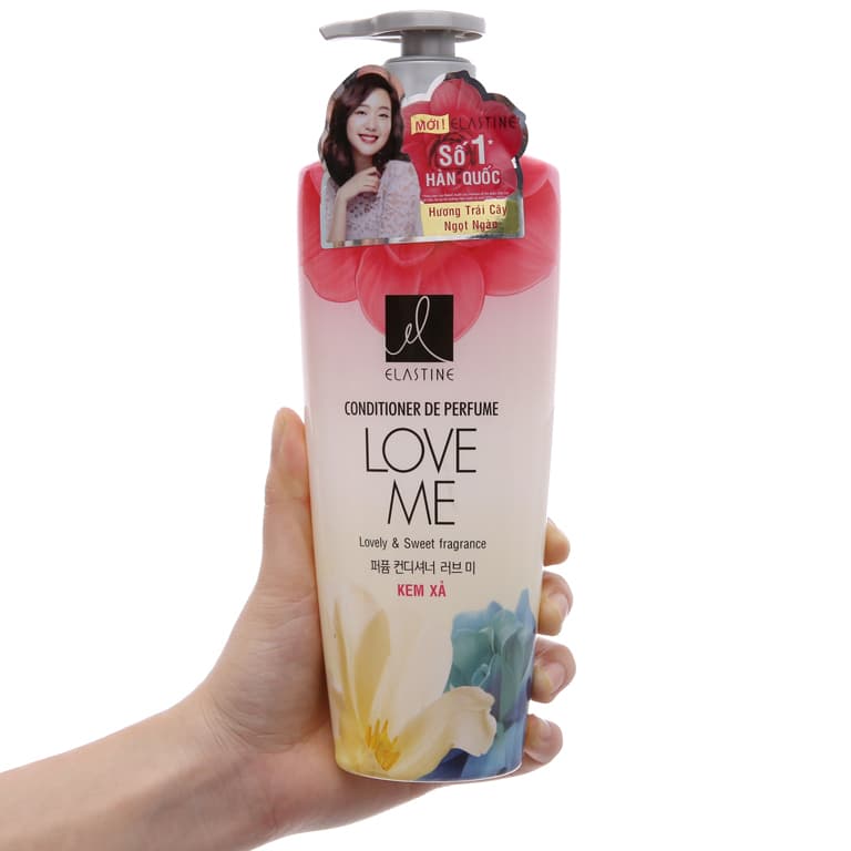 Dầu xả Love Me Elastine Shampoo De Perfume Hàn Quốc 600ml - Hương trái cây