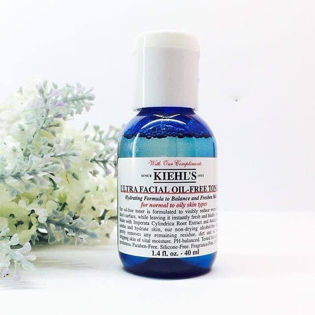 [Minisize 40ml] Kiehls Toner Không Cồn Cho Da Dầu và Da Thường Ultra Facial Oil-Free Toner