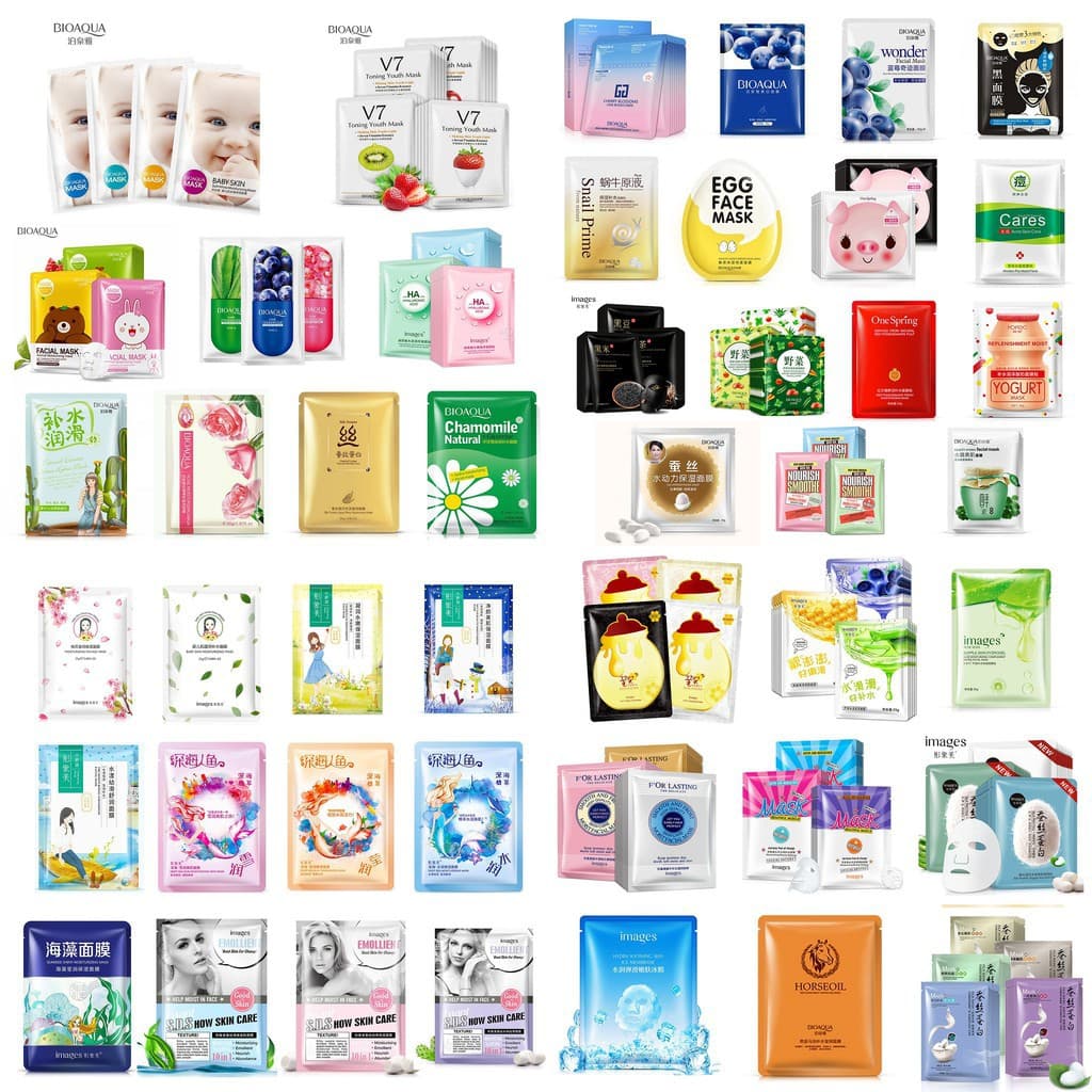 [HCM]Mặt Nạ Giấy Dưỡng Da - Cấp Ẩm - Thải Độc Bioaqua Images Cao cấp