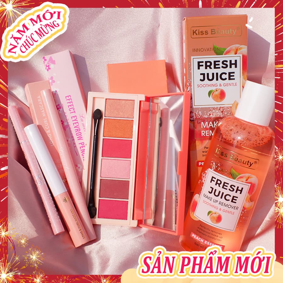 [HCM]【Kiss Belle Shop】Bộ trang điểm mắt cơ bản + nước tẩy trang(chì kẻ mày+Kẻ mắt+mascara+Bóng mắt+Tẩy trang)