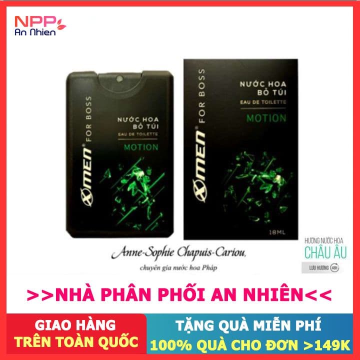 Nước hoa EDT X-Men for Boss Motion 18ml- NPP AN NHIÊN