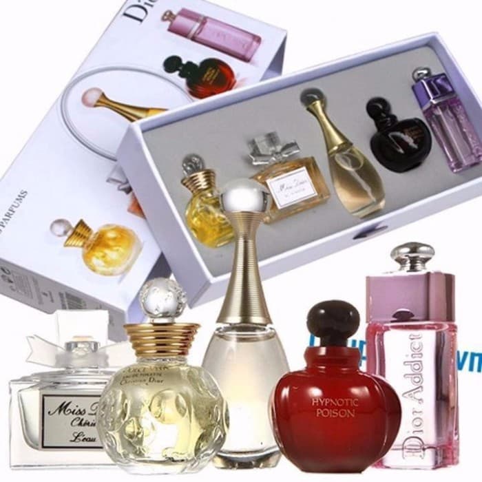 SET 5 CHAI NƯỚC HOA MINNI ( 5ML) CAO CẤP - TIỆN DỤNG ĐỂ TẶNG QUÀ XINH XẮN MÙI THƠM QUYẾN RŨ