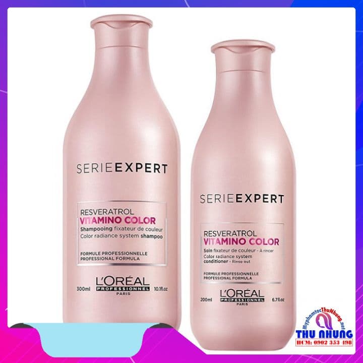 [HCM][LOREAL CHÍNH HÃNG] Bộ Dầu gội xả Loreal Vitamino Color giữ màu tóc nhuộm 300ml / 200ml