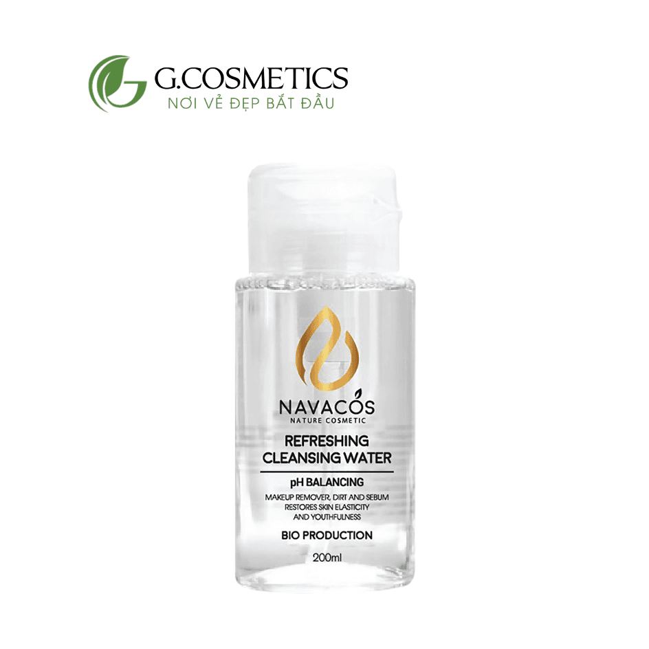 Nước tẩy trang Navacos Resfreshing Cleansing Water 200ml - sạch dịu nhẹ cho mọi loại da