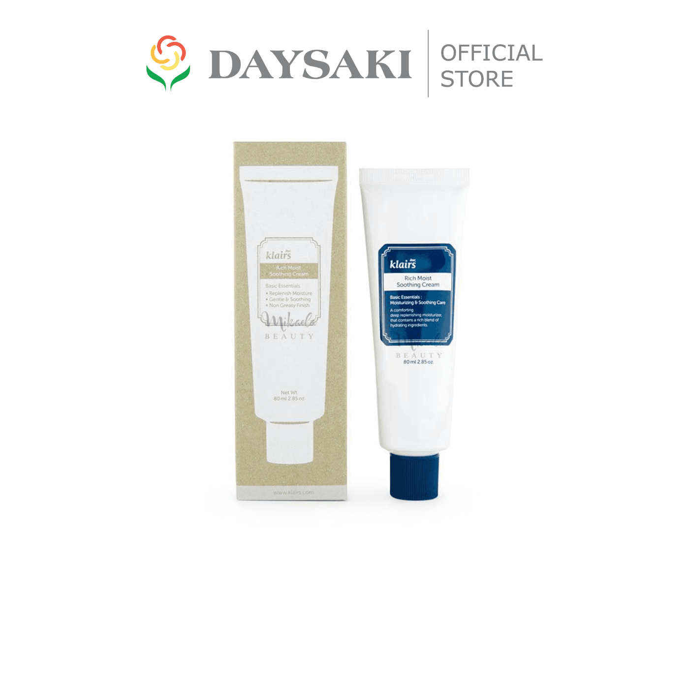 Klairs Kem Dưỡng Ẩm  Dành Cho Da Khô Mất Nước Rich Moist Soothing Cream 80ml