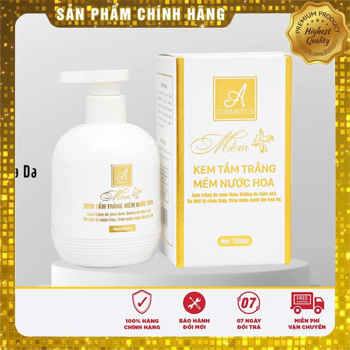 [Chính Hãng] kem tắm trắng mềm nước hoa a cosmetic 2021