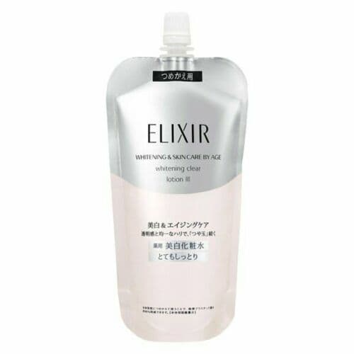 Nước hoa hồng trắng da chống lão hóa Shiseido Elixir Whitening Clear Lotion III 150ml - [Túi thay thế]