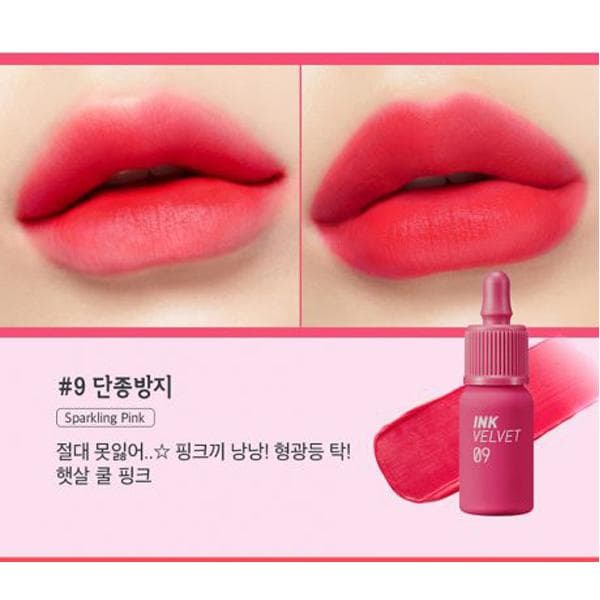 Son Kem Lì Peripera Ink Velvet No.09 Hồng tươi