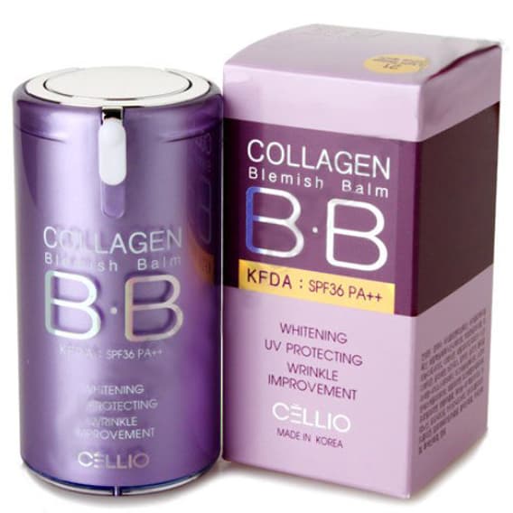 Kem trang điểm BB Cellio Collagen che khuyết điểm Hàn Quốc 50ml - 21: da sáng