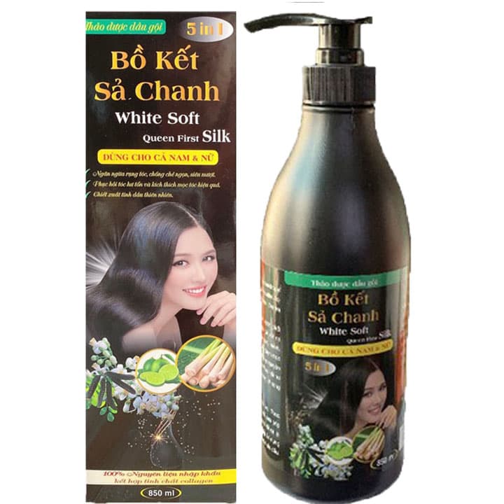 [HCM]ComBo 2 Chai Dầu Gội Bồ Kết Chanh Sả Hoa Bưởi Siêu Mượt 850ml/Chai