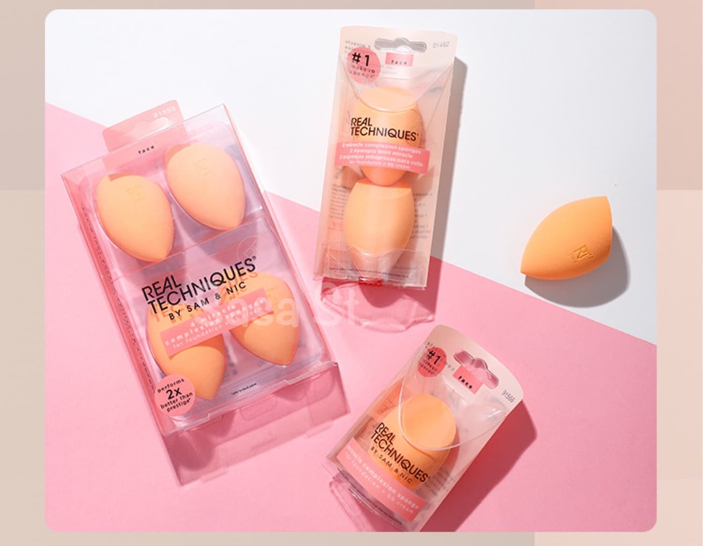 Bông Mút Trang Điểm Real Techniques By Sam & Nic Miracle Complexion Sponge chính hãng