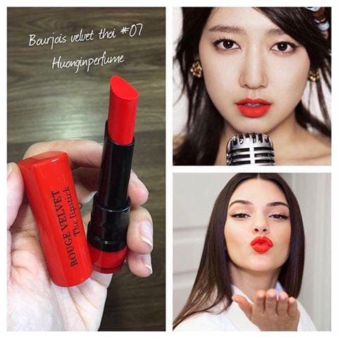 Son Lì Bourjois Rouge Velvet Lipstick Pháp 2.4g (#07-Đỏ cam)