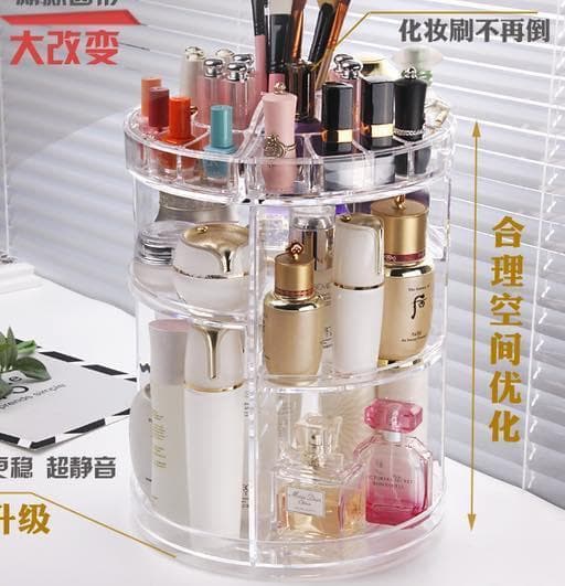 Kệ Mỹ Phẩm Trang điểm Xoay 360 Độ Mica loại to