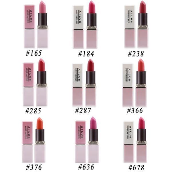 Son mịn môi giàu độ ẩm Naris Ailus Smooth Lipstick Moisture Rich Cao cấp Nhật Bản