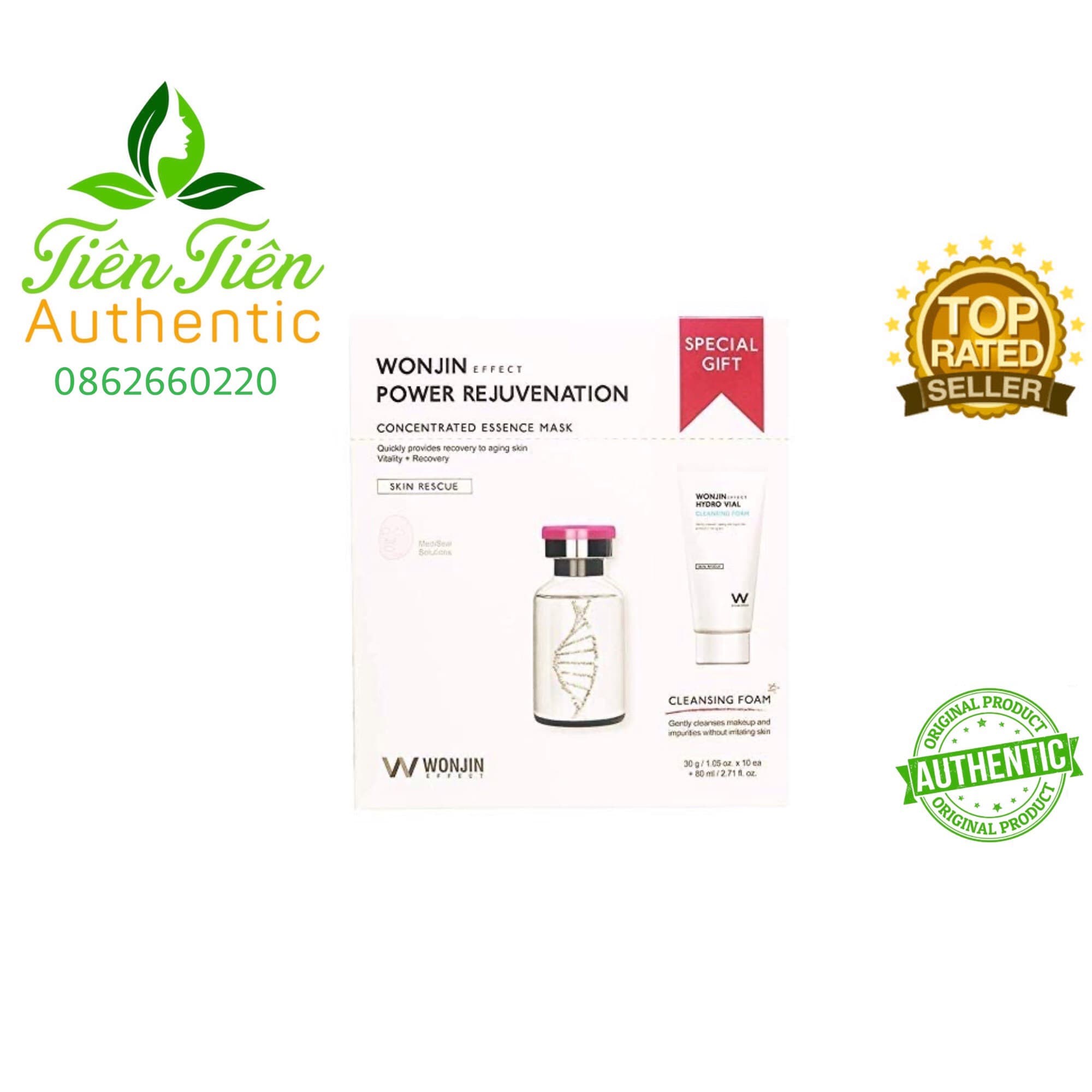 Mặt Nạ Giấy Wonjin Power Rejuvenation Mask
