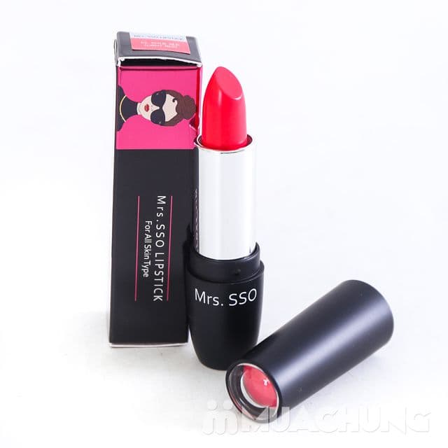 Son Mrs.sso Lipstick mềm môi chuẩn màu Cao Cấp Hàn Quốc ( Đỏ Đậm) 3.5gr