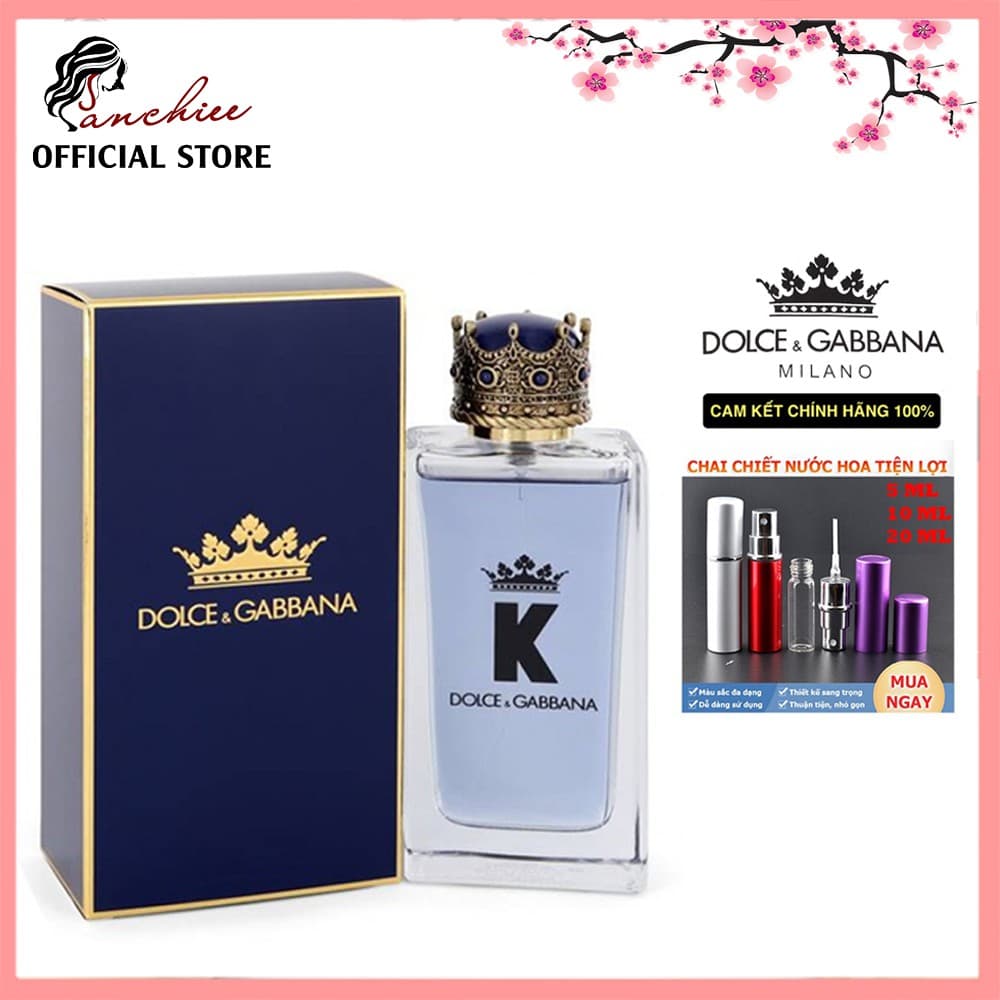 Nước hoa mini [𝘊𝘩𝘪́𝘯𝘩 𝘏𝘢̃𝘯𝘨] Nước Hoa Nam Tính và Dầy hiện đại Dolce & Gabbana K for Men EDT 5/10/20ml