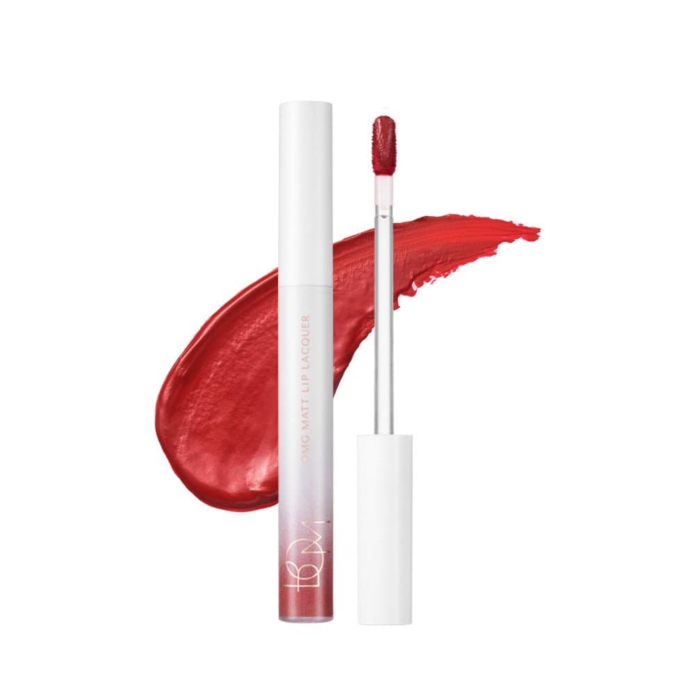[HCM]SON KEM LÌ BOM OMG MATT LIP LACQUER - #02 BFF ĐỎ CAM