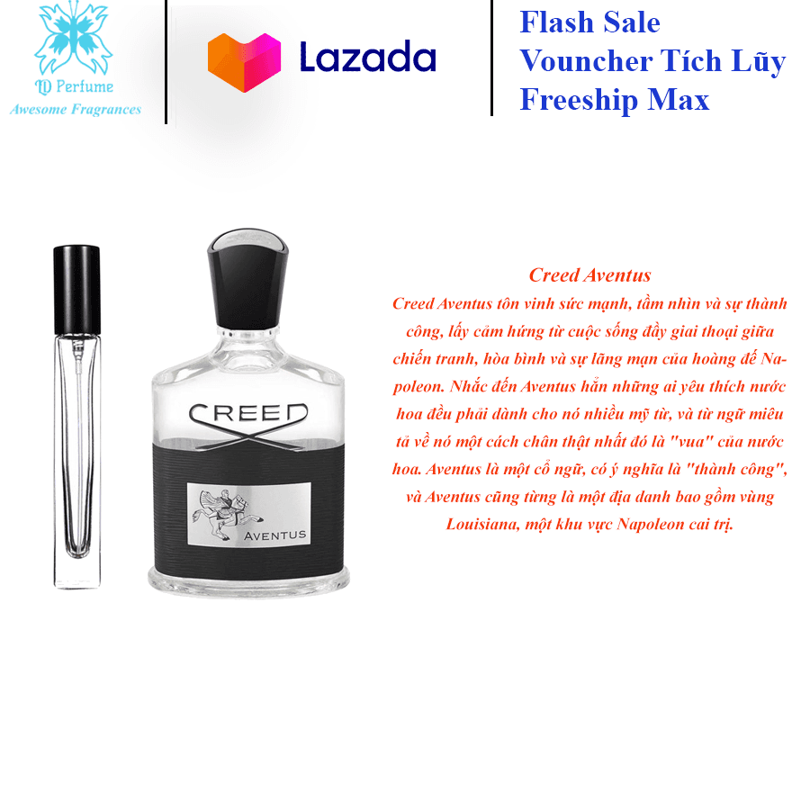 [HCM][LD Perfume] Chiết 5 - 10 ml Nước hoa nam Creed Aventus