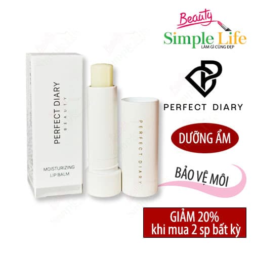 Son dưỡng môi Perfect Diary dưỡng ẩm giúp môi căng bóng và tăng độ đàn hồi cho môi giúp môi mềm mịn (4.2g)