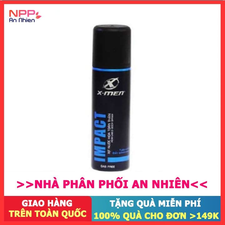 Xịt nước hoa toàn thân Xmen Impact 100ml- NPP AN NHIÊN