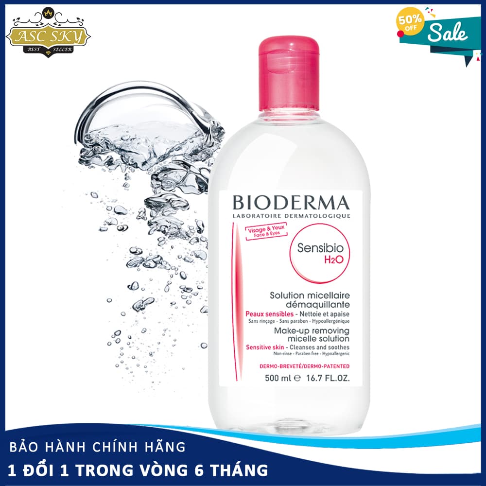 [HÀNG NHẬP KHẨU] Nước Tẩy Trang Biodema Hồng - Nước Tẩy Trang Cho Da Dầu Mụn - Loại bỏ mọi bụi bẩn loại bỏ lớp make-up chống nước một cách hiệu quả.