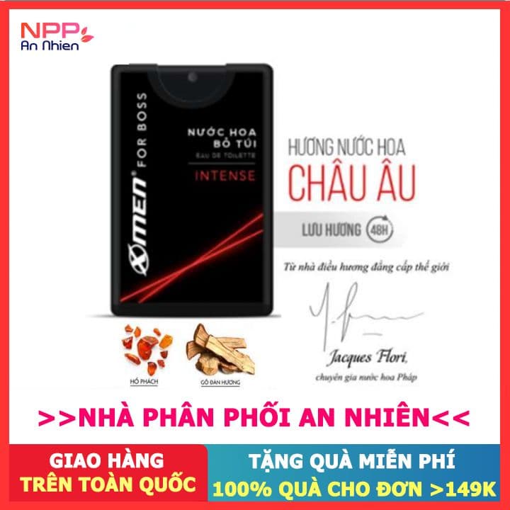 Nước hoa EDT X-Men for Boss Inense 18ml- NPP AN NHIÊN