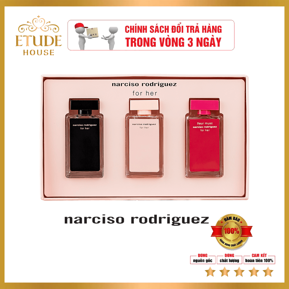 Bộ 3 nước hoa Narciso Rodriguez For Her 7.5ml