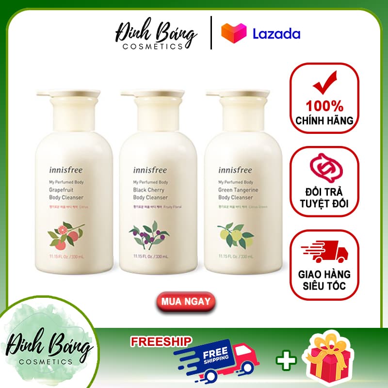[HCM]Sữa Tắm Hương Nước Hoa Innisfree 330ml - Kho Sỉ Đình Bằng