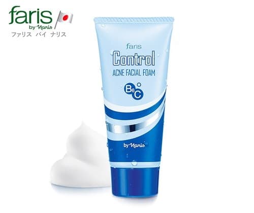 Sữa rửa mặt cho da dầu mụn Naris Faris Control Acne Facial Foam 60g - Nhật bản