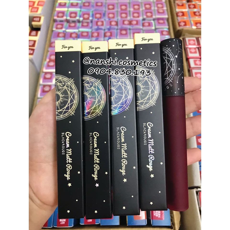 Son kem lì Blackrouge Cream Matt Tarrot chất son kem xốp và kết cấu khá là đặc son cho finish lỳ như nhung bám chắc trên môi trong suốt 8 tiếng đồng hồ