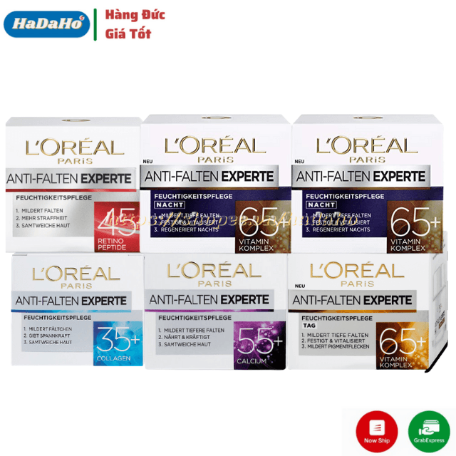 Kem Dưỡng Da Ngày LOréal Paris Face Cream Anti-Wrinkle Expert Kem dưỡng da mặt chống lão hóa chuyên sâu với Retino Peptides cho làn da săn chắc và mềm mại hơn 50 ml