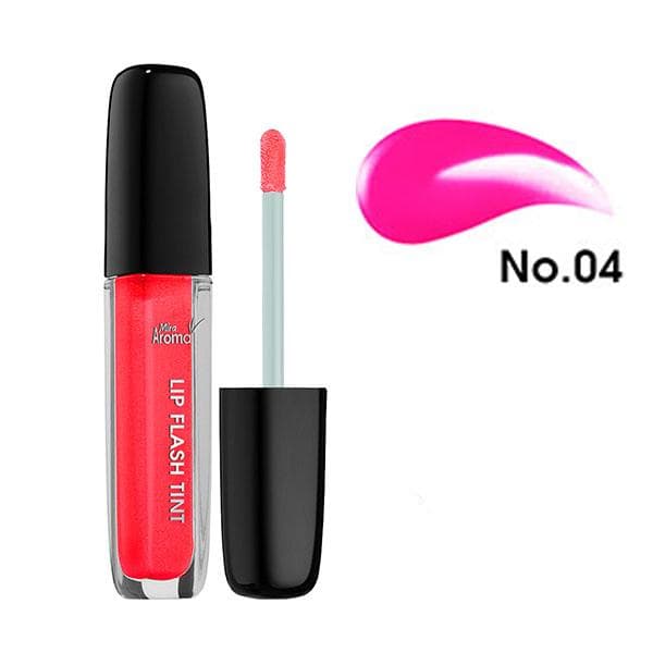 Son kem siêu lì Aroma Lip Flash Tint Hàn Quốc No.4 Màu hồng.