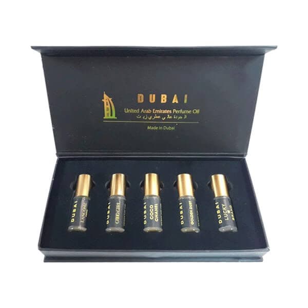 Set tinh dầu nước hoa Dubai 5in1 dạng lăn 3ml