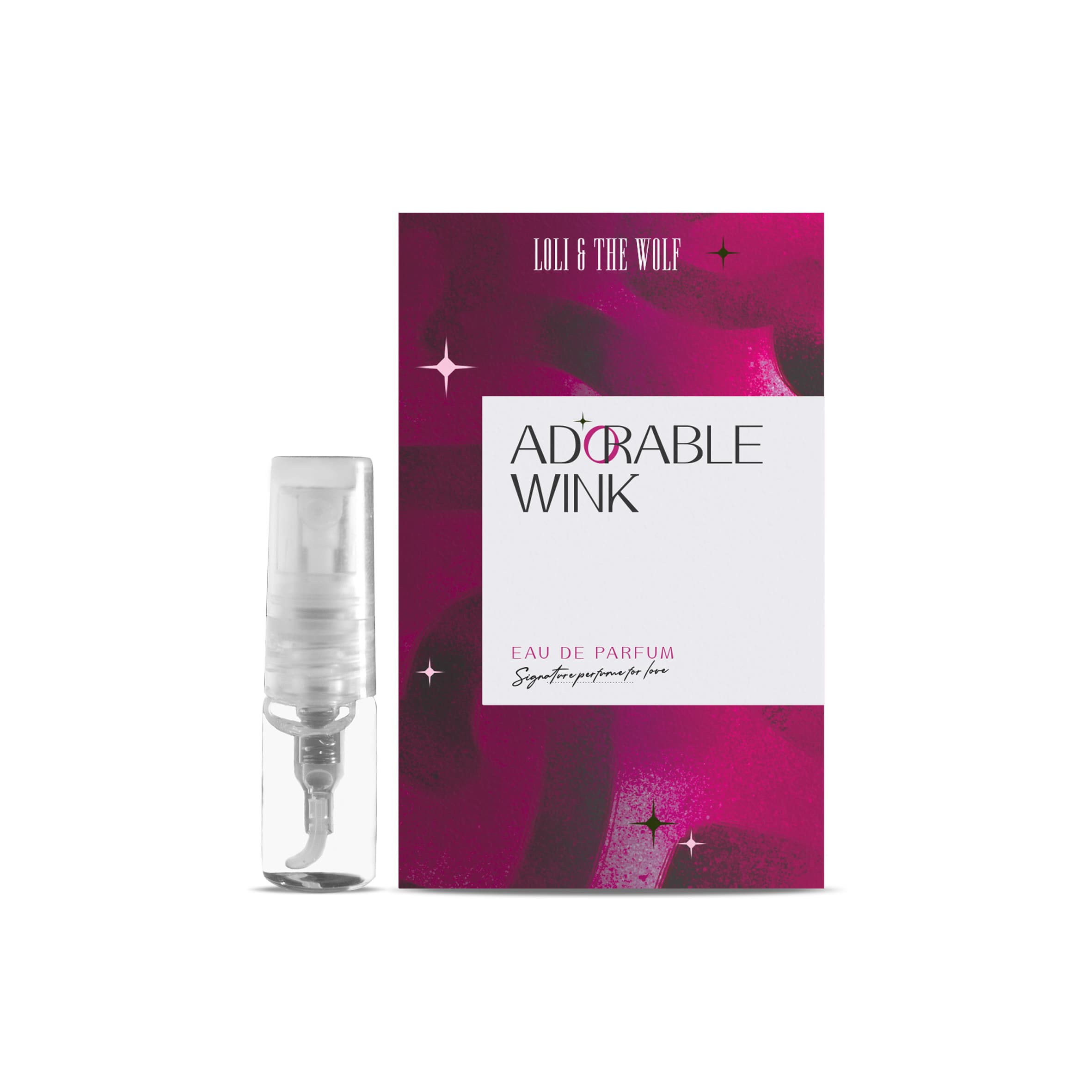 Nước hoa mini nữ ADORABLE WINK Eau De Parfum dành cho nữ lưu hương 6-8 tiếng chai 2ml nhỏ gọn tiện dụng - LOLI & THE WOLF