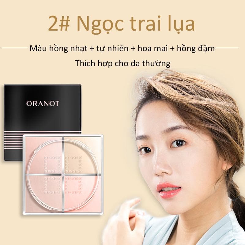 [HCM]【Urbeauty Mall】Người nổi tiếng Loose Powder Phấn trang điểm Phấn mịn Kem che khuyết điểm kiểm soát dầu Kem nền chống nước